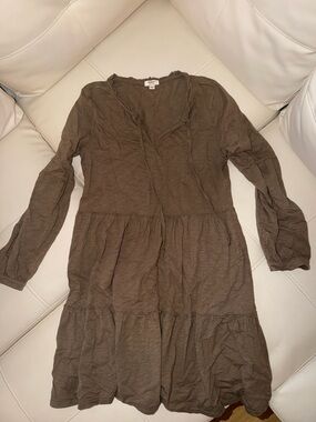 dylan Brown Tiered Long-Sleeve Ruffle Dress